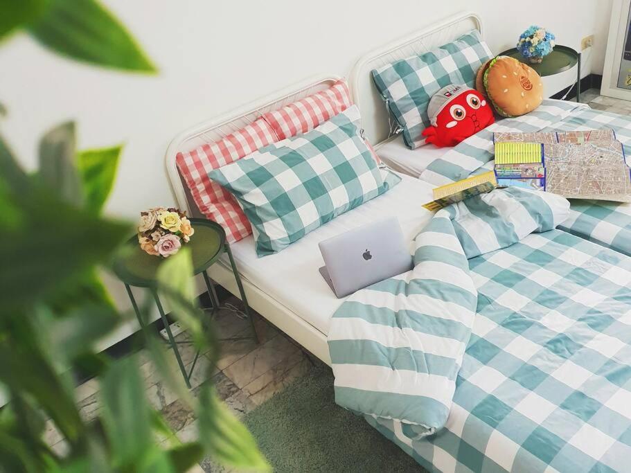Single Beds Private Bath & Balcony Shared Kitchen with Local Family by Pillows & Purrs